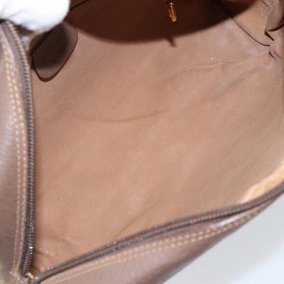 GUCCI GG Supreme Web Sherry Line Shoulder Bag PVC Beige Gold Red Auth bs29489 - Picture 10 of 16